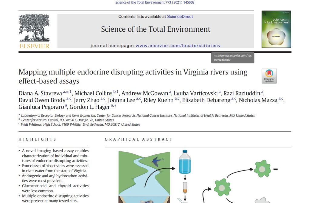 Mapping multiple endocrine disrupting activities in Virginia using effect- based assays
